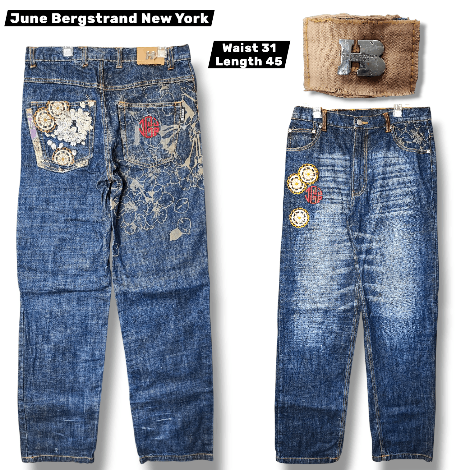 Karakuri Tamashii JUNE BERGSTRAND DENIM SUKAJAN INSPIRED KARAKURI TAMASHI Size US 31 - 1 Thumbnail