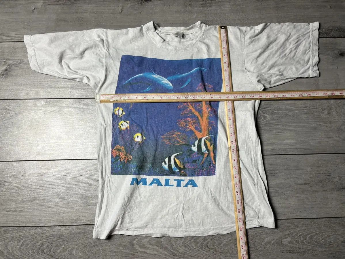 Band Tees Vintage Malta Tshirt Dolphin size Large Size US L / EU 52-54 / 3 - 6 Thumbnail