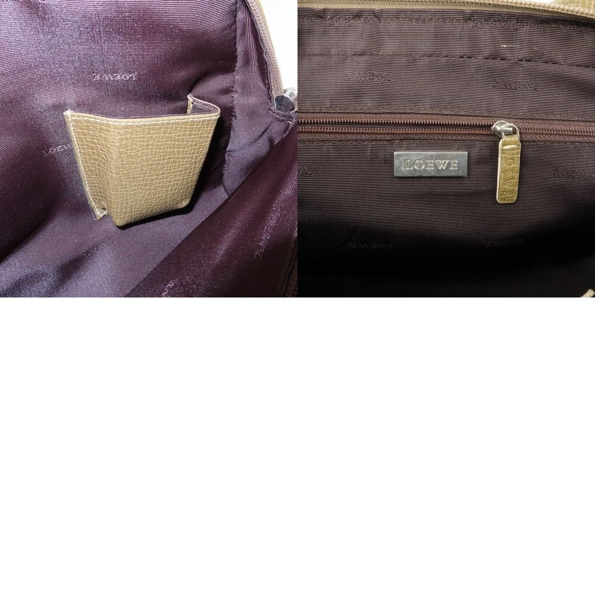 Loewe Loewe Logo Calfskin Shoulder Bag Green Size ONE SIZE - 8 Thumbnail