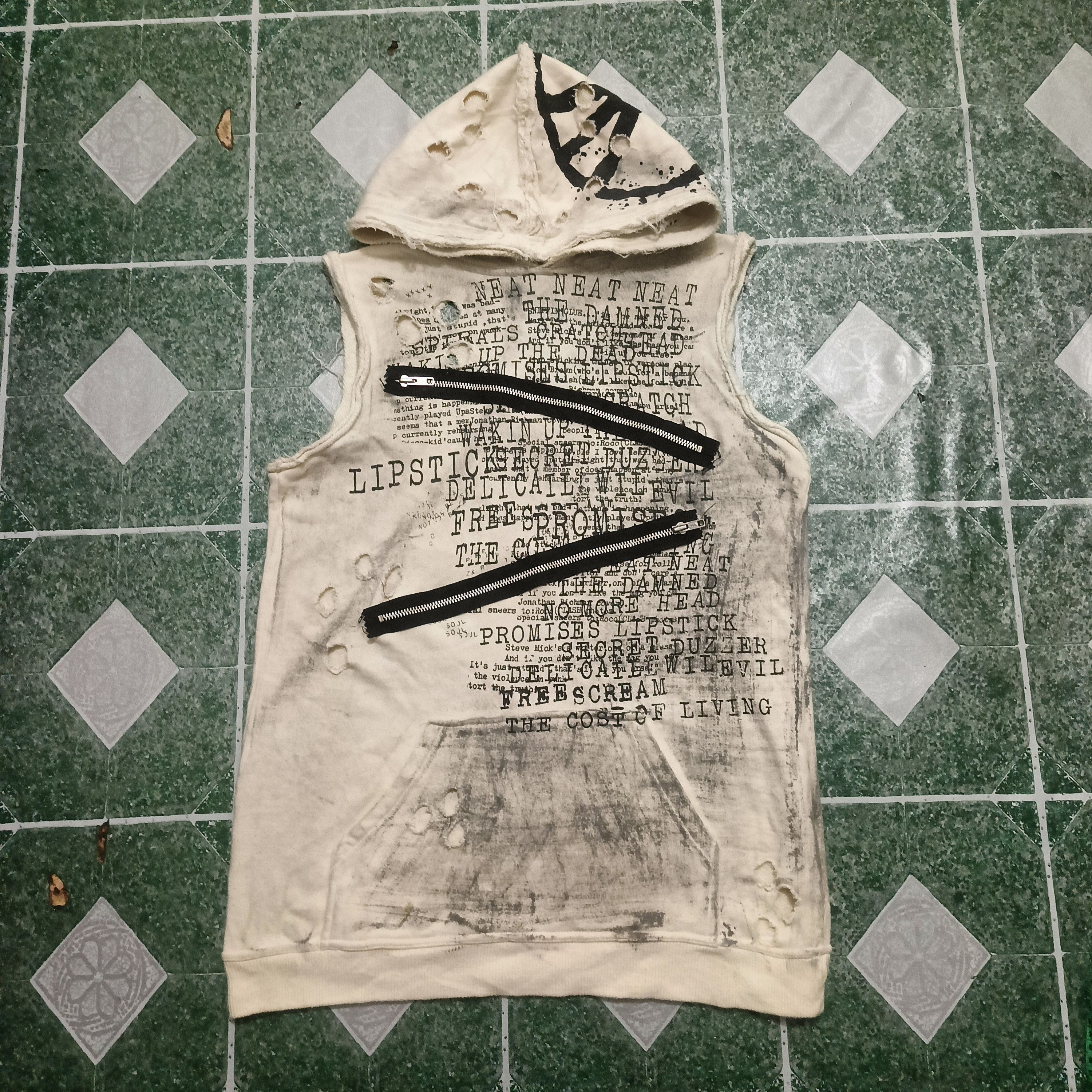 14th Addiction H. Anarchy Hoodie Sleeveless Rock Punk Style Size US M / EU 48-50 / 2 - 1 Thumbnail