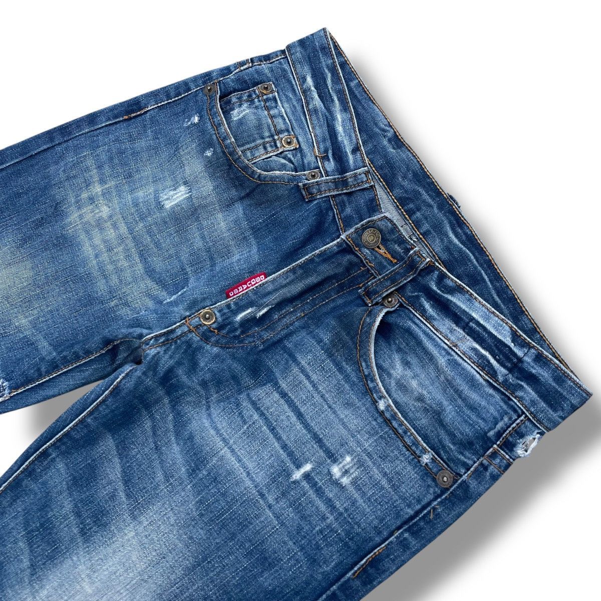Dsquared2 DSQUARED2 WASHED DISTRESSED DENIM PANTS Size US 30 / EU 46 - 5 Thumbnail