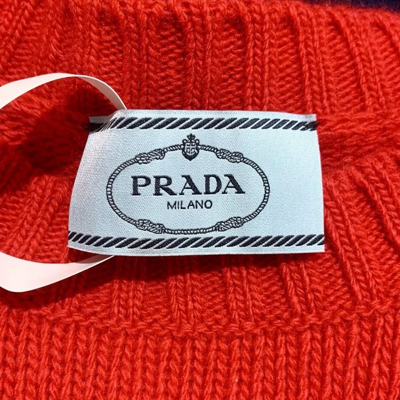 Prada Prada Size 36 Logo banana inlaid round-neck knitted sweater Size US XXS / EU 40 - 5 Thumbnail