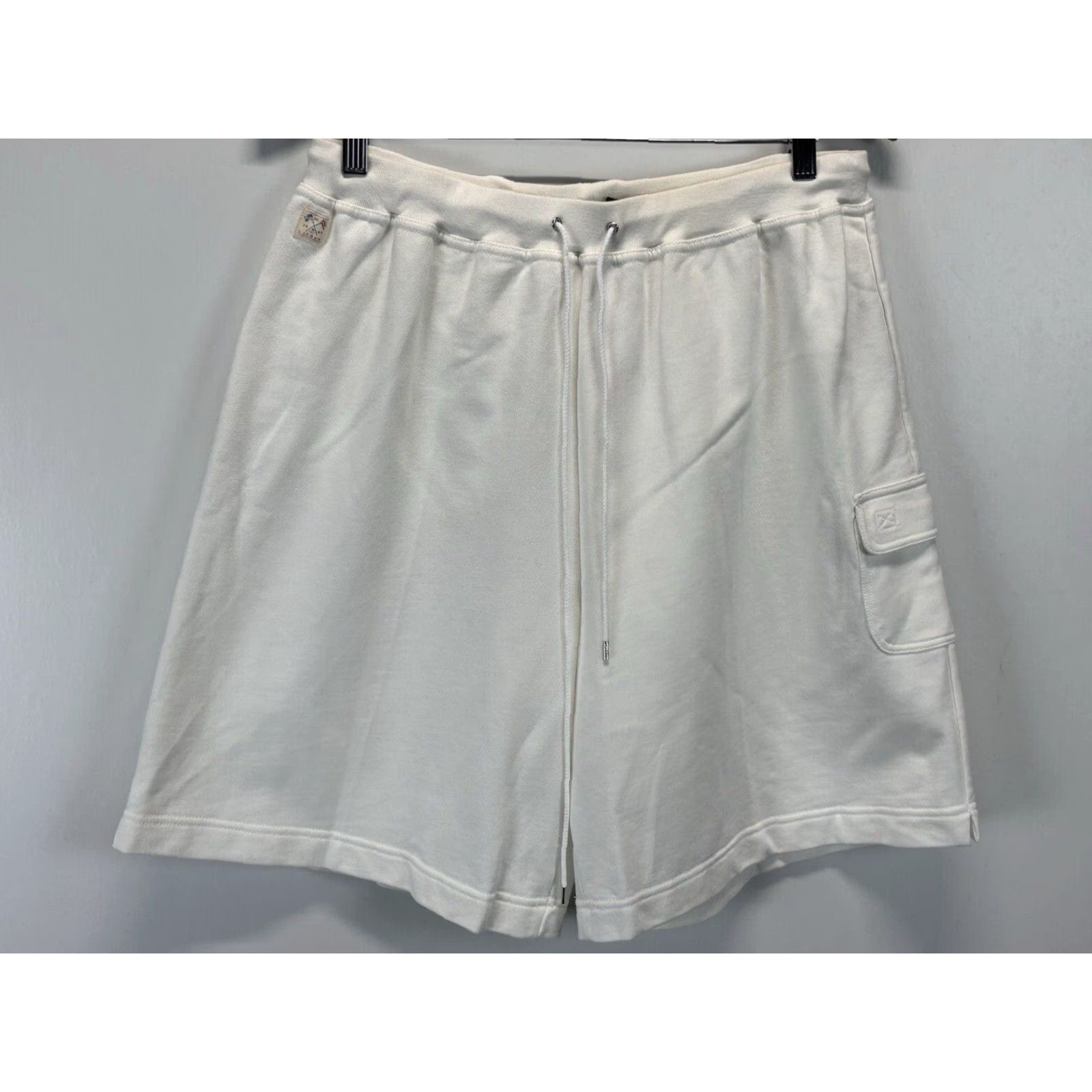 Ralph Lauren VINTAGE? No. NEW! Lauren Ralph Lauren Jogging Shorts Sz 1X Plus Women’s White Drawstring Size 40" / US 18 - 2 Thumbnail