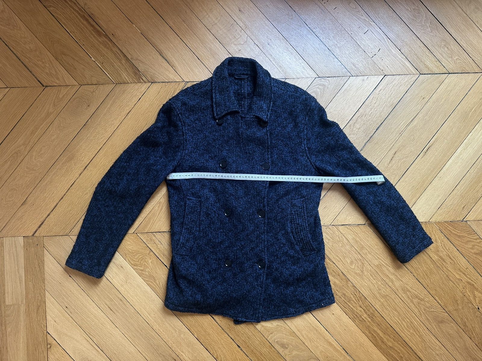 Eidos Napoli Knitted Mélange Peacoat Size US L / EU 52-54 / 3 - 4 Thumbnail