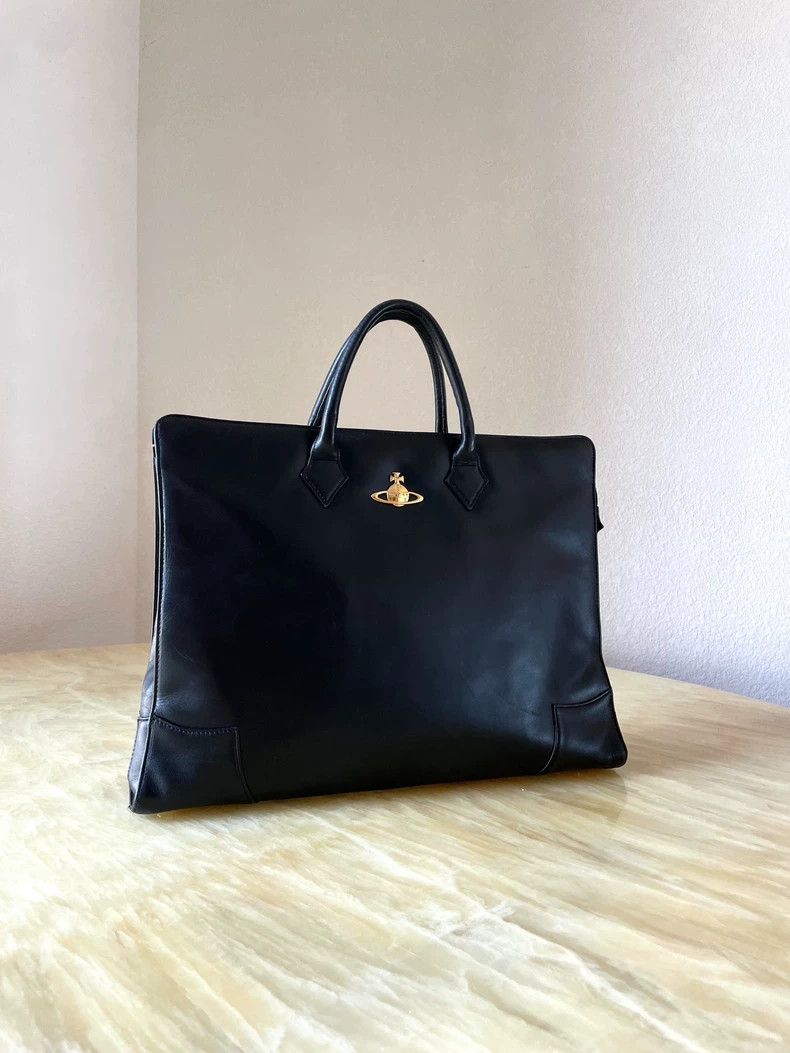 Vivienne Westwood Vivienne Westwood size os Black gold briefcase Size ONE SIZE - 1 Thumbnail