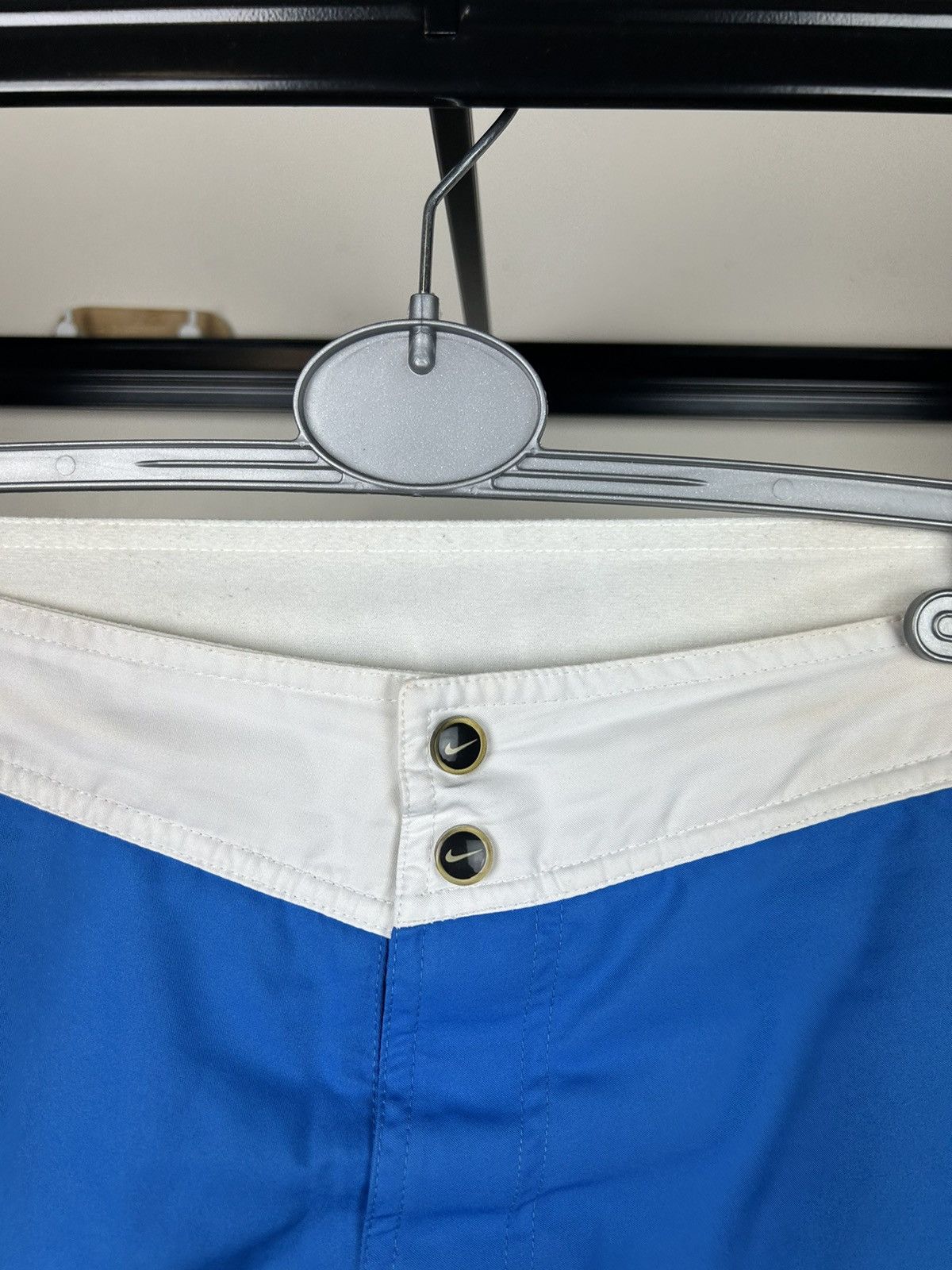 Nike × Vintage 90S Swoosh Logo Swim Shorts XL Size Size US 35 - 4 Thumbnail