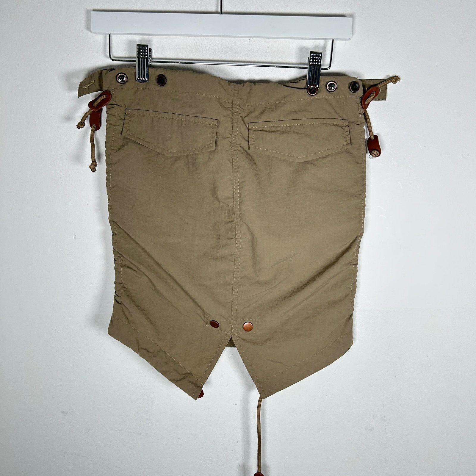 Aris Tatalovich Aris Tatalovich Khaki Technical Cargo Skirt Size M Size 29" - 3 Thumbnail