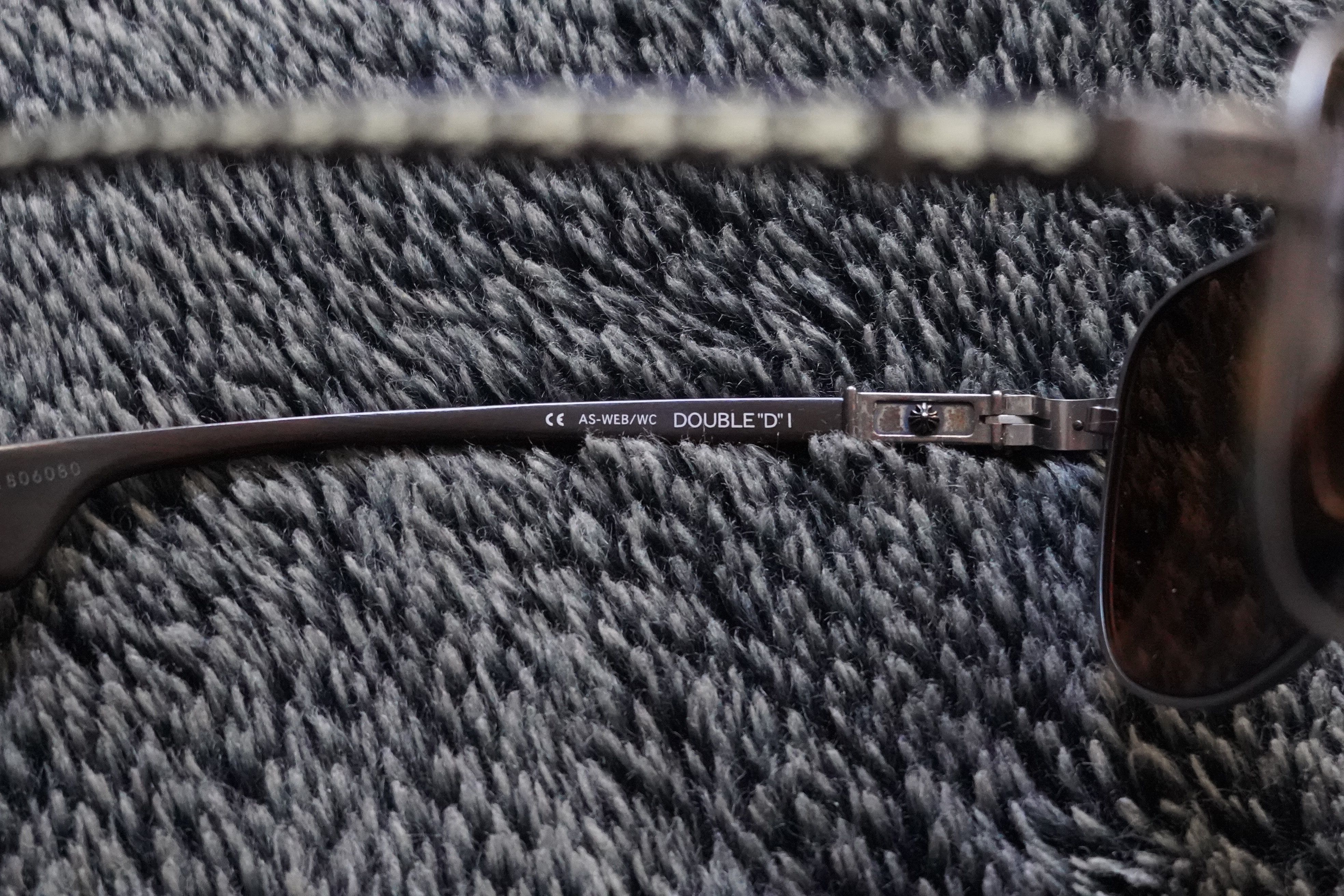 Chrome Hearts Chrome Hearts Double “D” 1 Aviator – Ebony & Ivory – Rare Size ONE SIZE - 4 Thumbnail