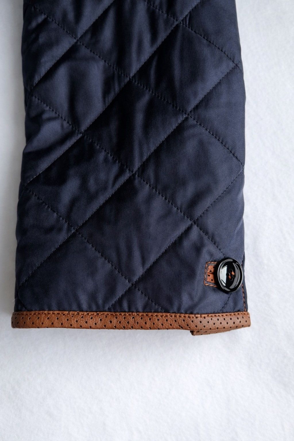 Hettabretz Hettabretz Uomo Blue Silk Quilted Bomber Jacket IT52 Size US L / EU 52-54 / 3 - 7 Thumbnail