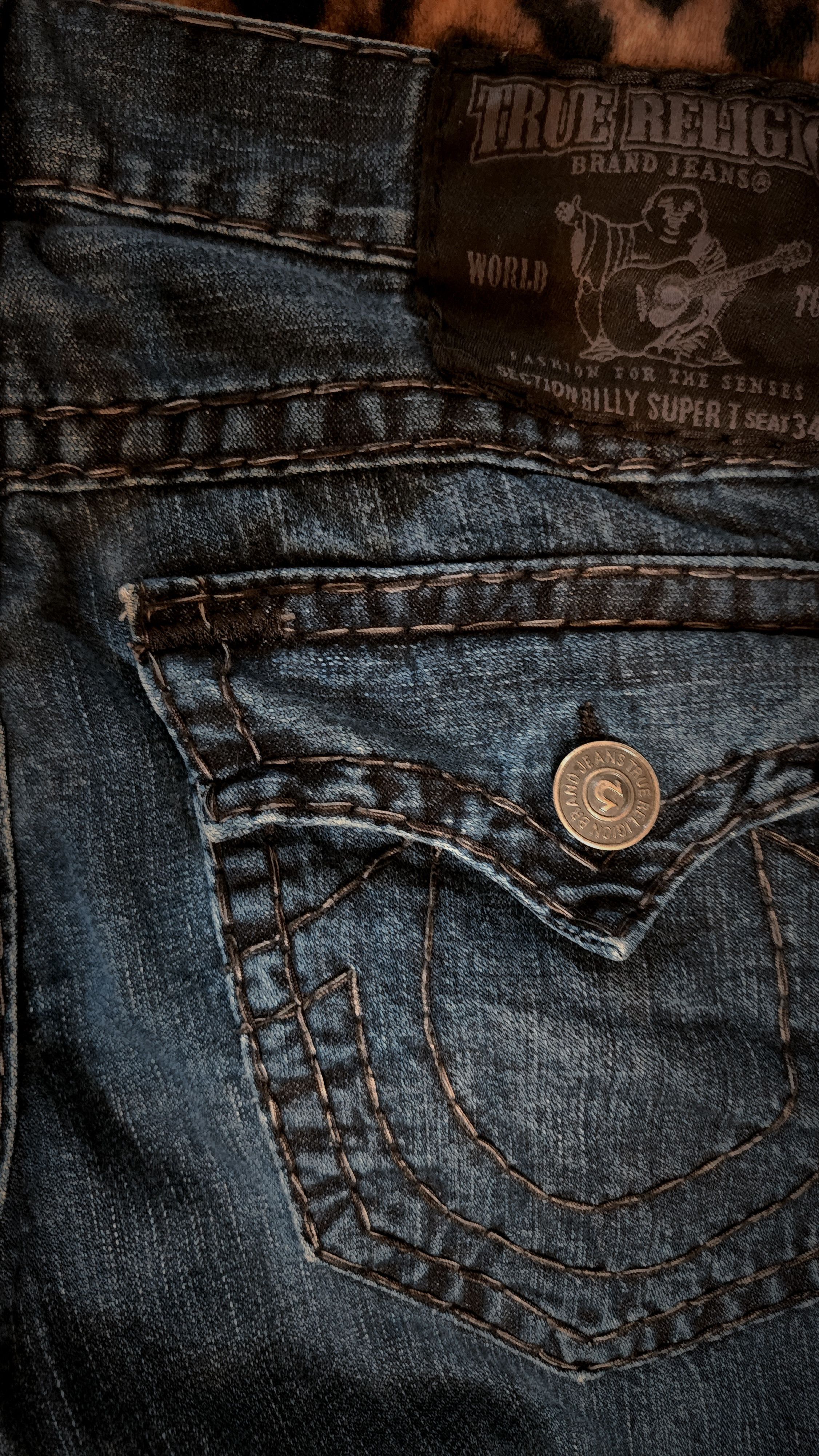 True Religion True Religion Super T Vintage Jeans Size US 36 / EU 52 - 4 Thumbnail