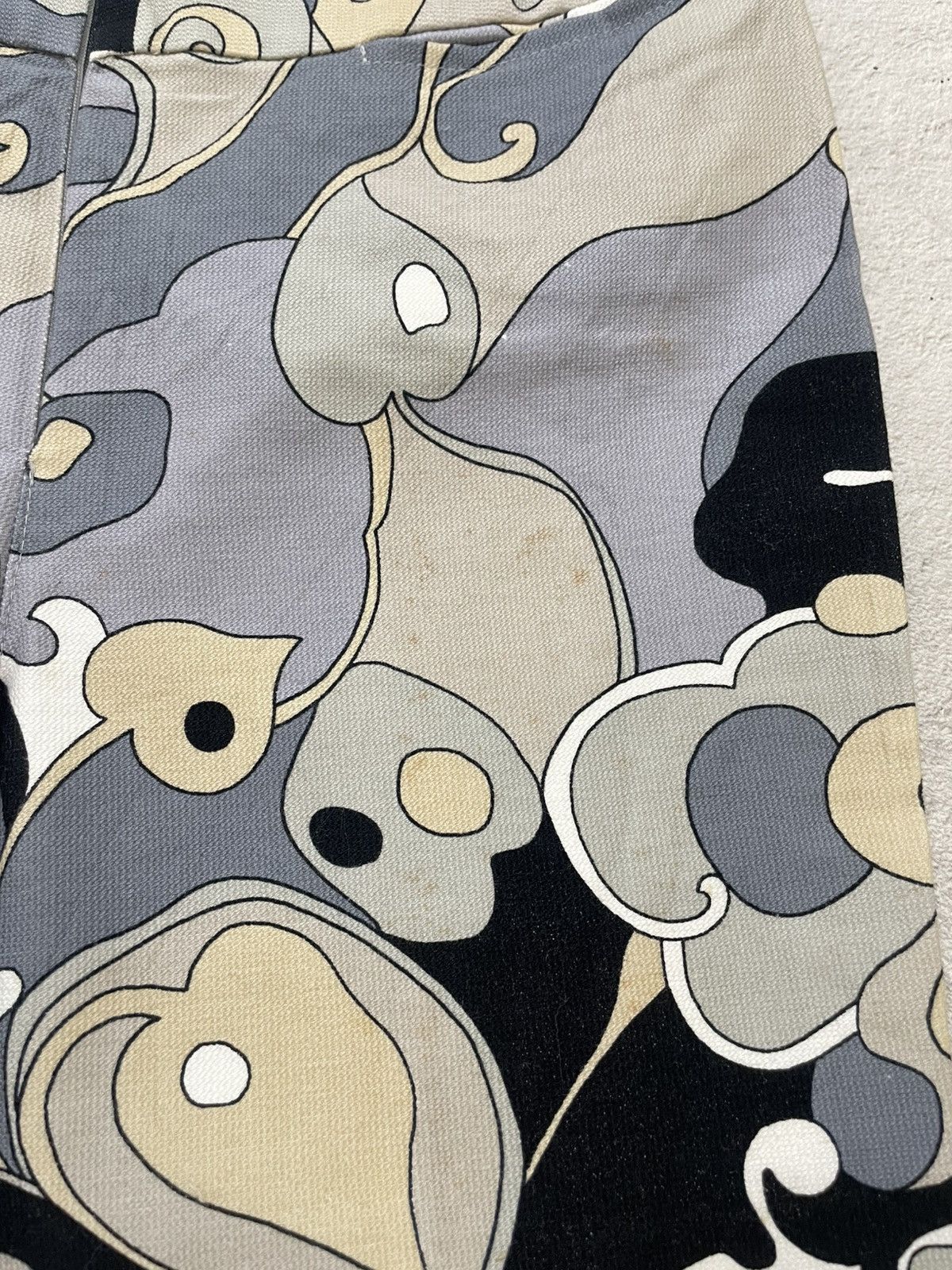 Katharine Hamnett London Katharine Hamnet archive Abstract Pattern Flare Pants Y2K Size 26" / US 2 / IT 38 - 6 Thumbnail