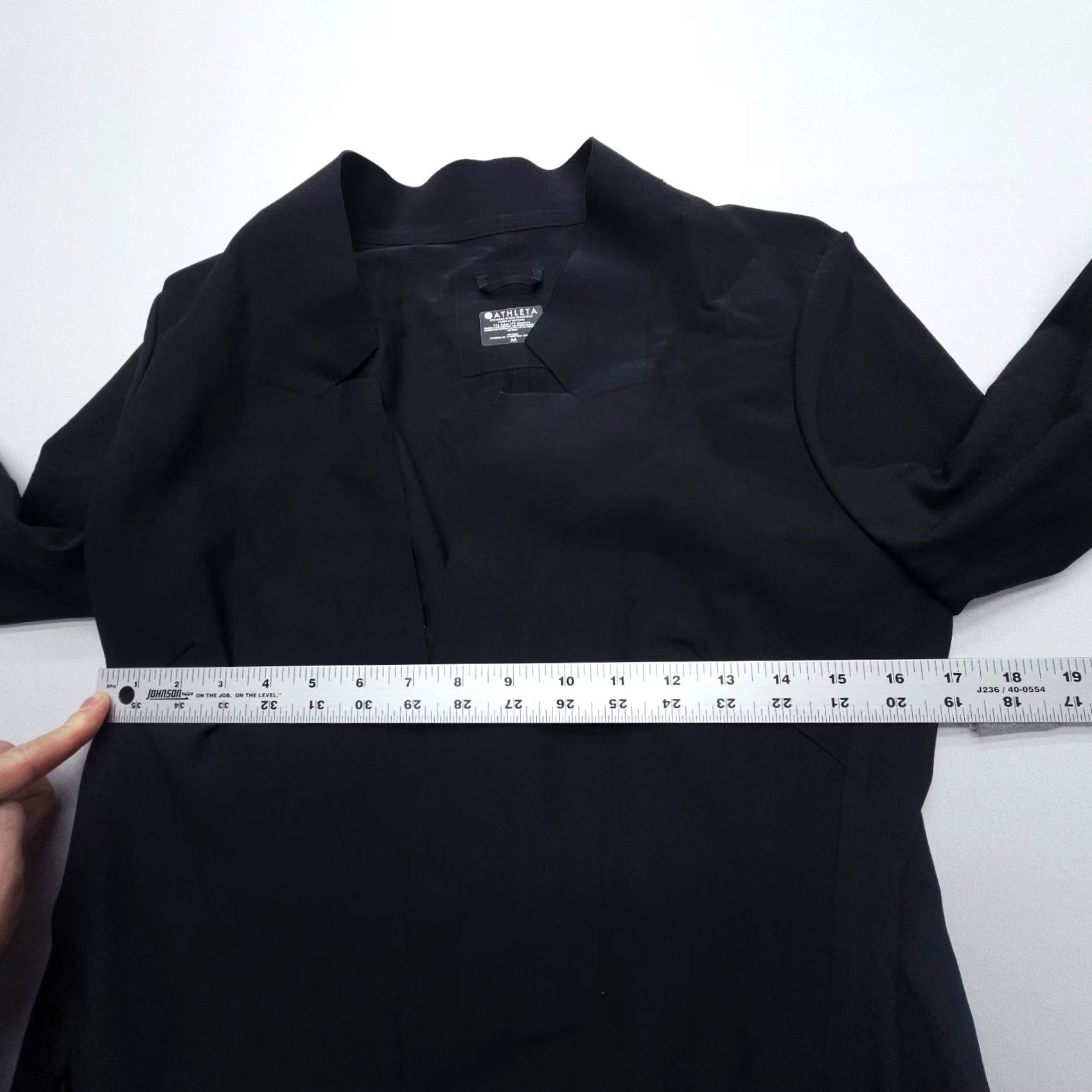 Athleta Athleta Black Stellar Blazer Jacket Open Front Notch Collar Zip Pockets Size M Women Jacket Blazer Fall Spring Summer Winter Size M / US 6-8 / IT 42-44 - 6 Thumbnail