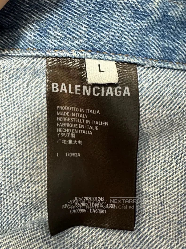 Balenciaga Balenciaga Blue Denim Jacket L. Size US L / EU 52-54 / 3 - 4 Thumbnail