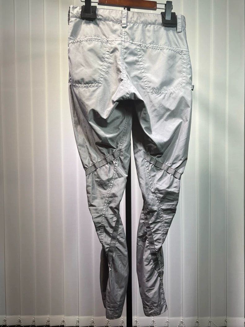 Issey Miyake Issey Miyake size:1 Grey pleated spiral textured casual pa Size 22" - 2 Thumbnail