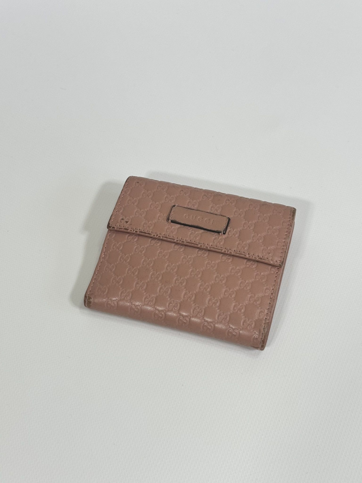 Gucci Gucci Wallet Pink Guccissima Leather Monogram Size ONE SIZE - 3 Thumbnail