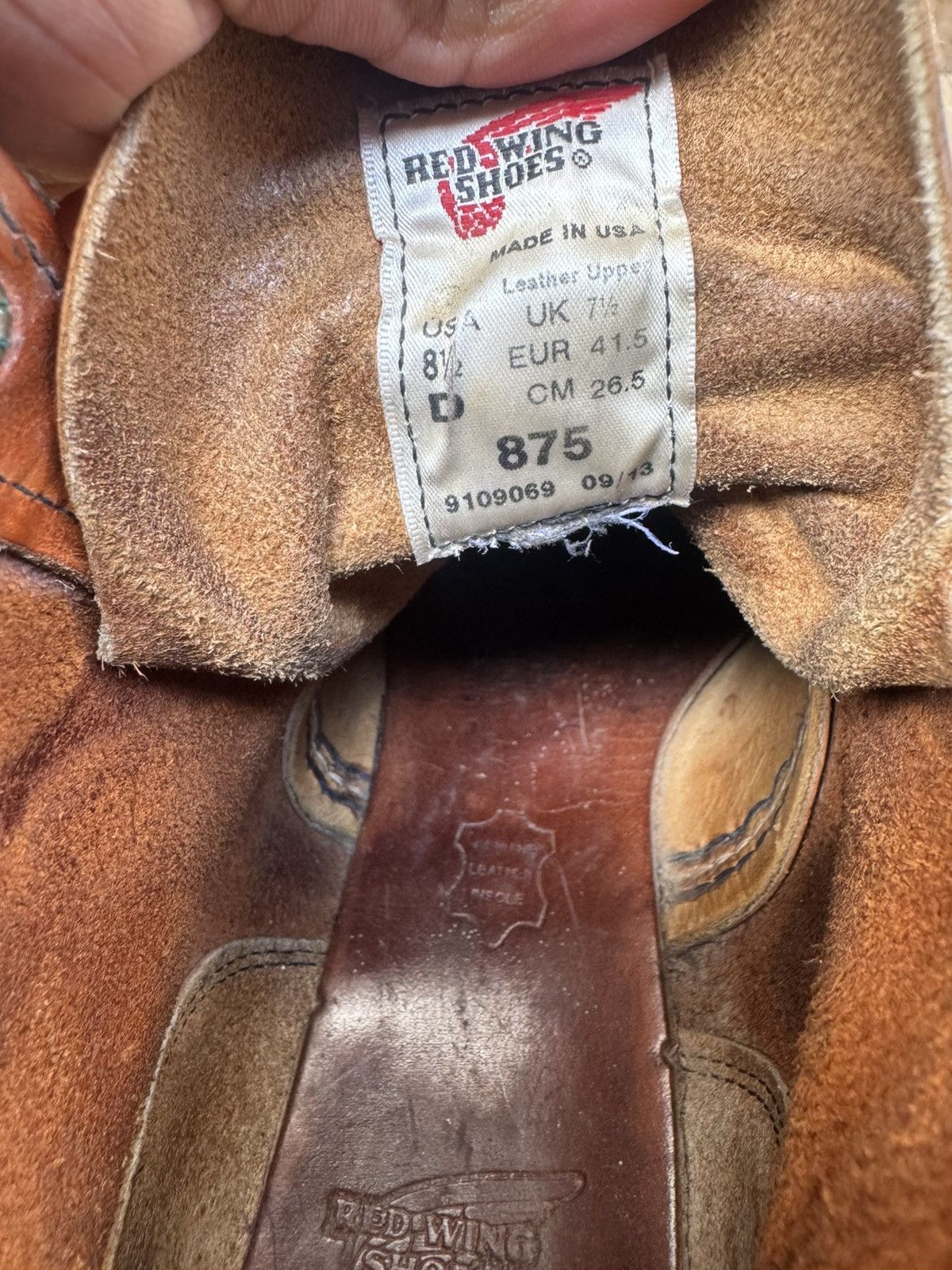 Red Wing Red wing 875 Moc Toe brown leather boots US 8.5 D UK 7.5 Size US 8.5 / EU 41-42 - 18 Thumbnail