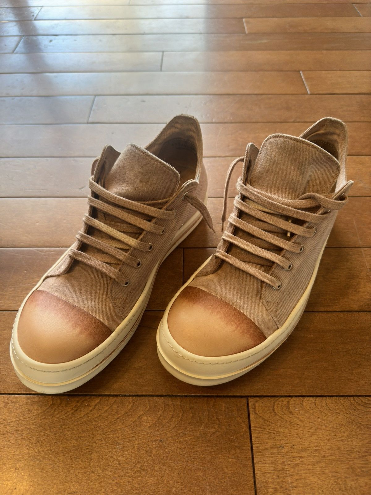 image of Rick Owens x Rick Owens Drkshdw Drkshdw Faded Pink Shoes in Dust Pink, Men's (Size 11)