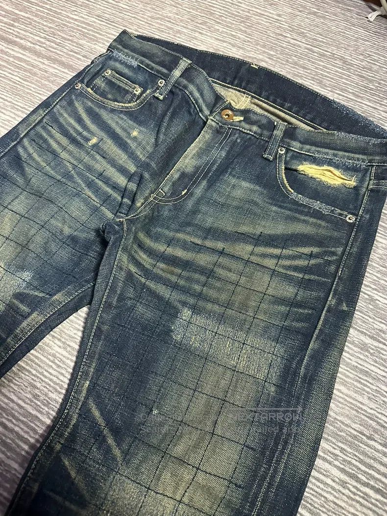 Neighborhood Neighborhood size M Distressed Patchwork Denim Pants Size US 27 - 3 Thumbnail