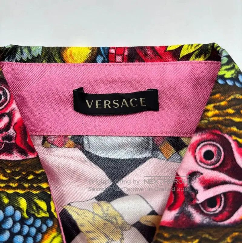 Versace Versace Pink Silk Long Sleeve T-Shirt . Size S / US 4 / IT 40 - 9 Thumbnail