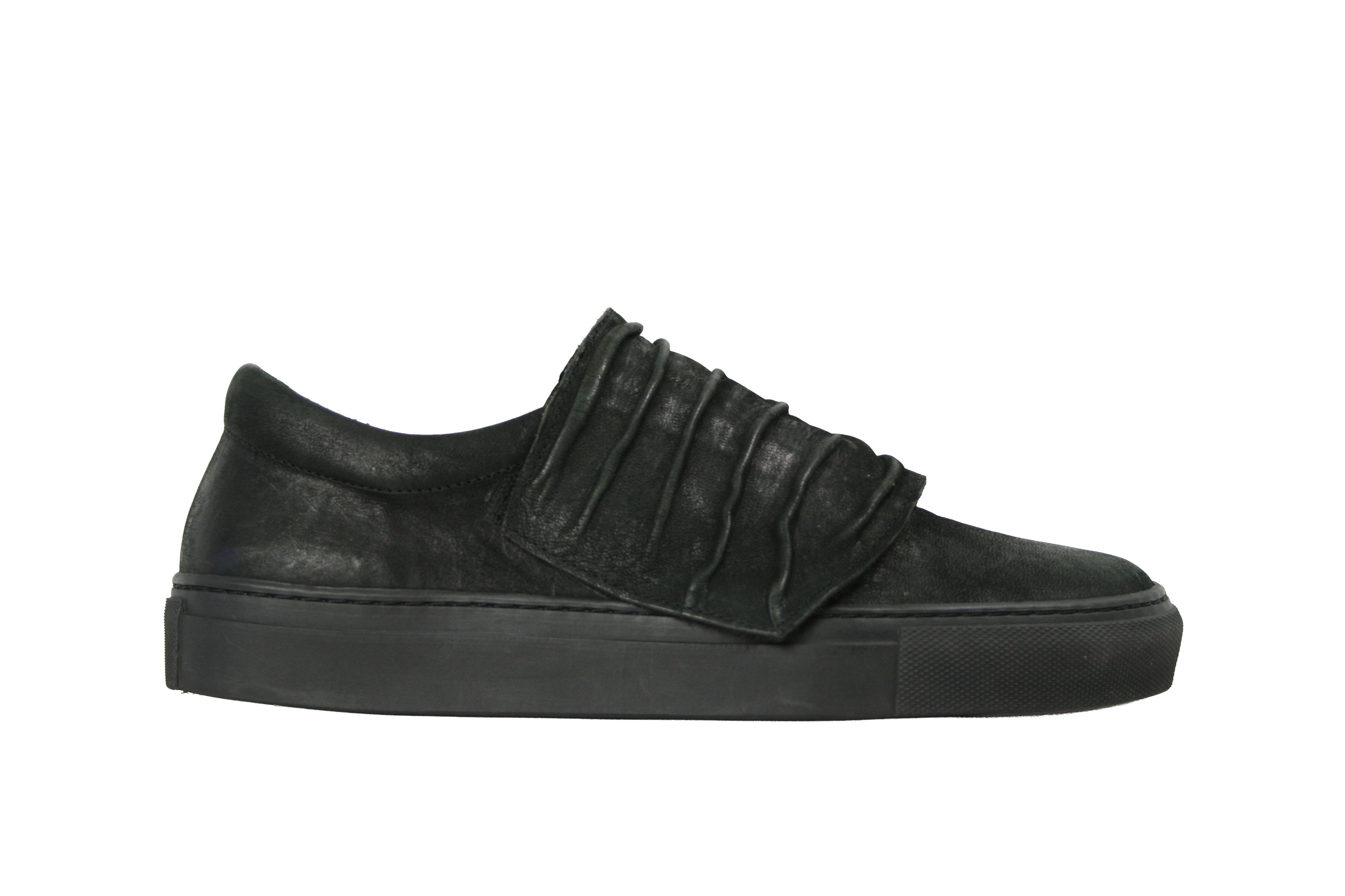 The Last Conspiracy Avant Garde Horse Leather Crinkle Straps Low Sneakers Size US 8 / IT 38 - 1 Thumbnail