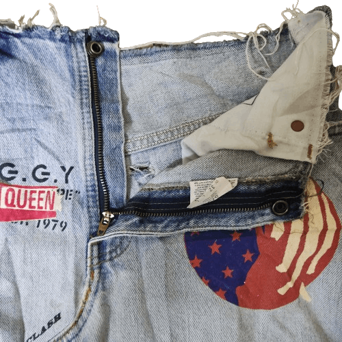 Levi's Levis Mini Skirt punk Size 32" / US 10 / IT 46 - 4 Thumbnail