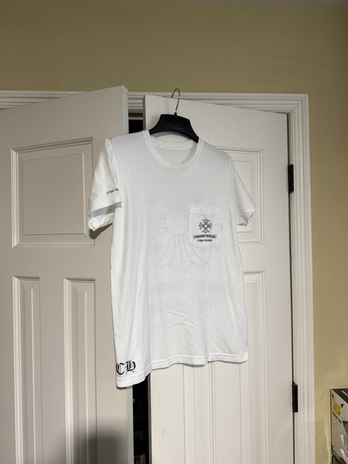 Chrome Hearts White Las Vegas Exclusive Plus Cross T-shirt