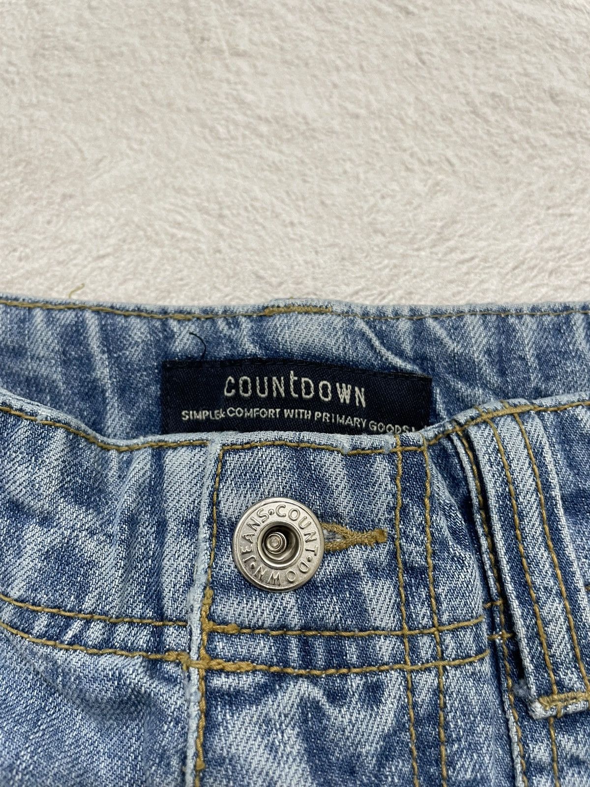 If Six Was Nine 2000s Countdown Light Blue Jeans Y2K Size US 30 / EU 46 - 5 Thumbnail