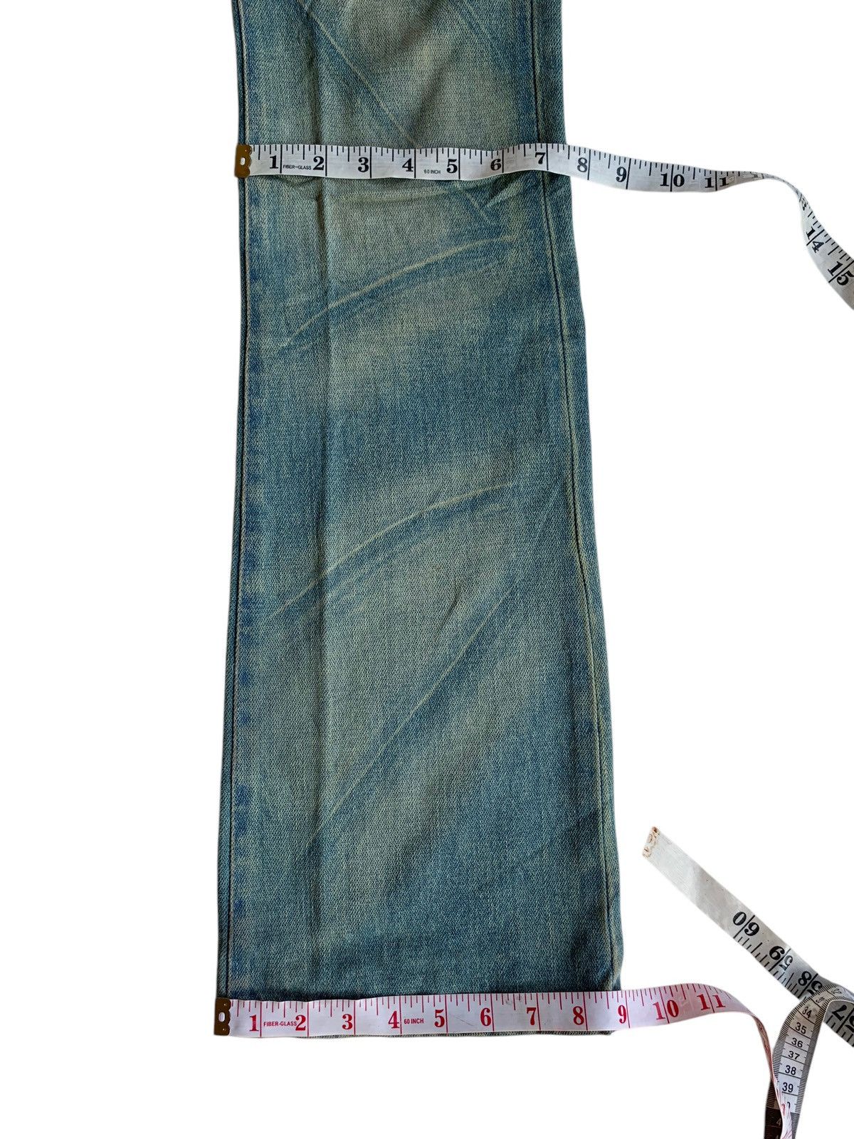 Kapital FLARE💥JAPANESE PUNK STYLE UNKNOWN RUSTY DISTRESSED DENIM🎌☠️ Size US 30 / EU 46 - 16 Thumbnail