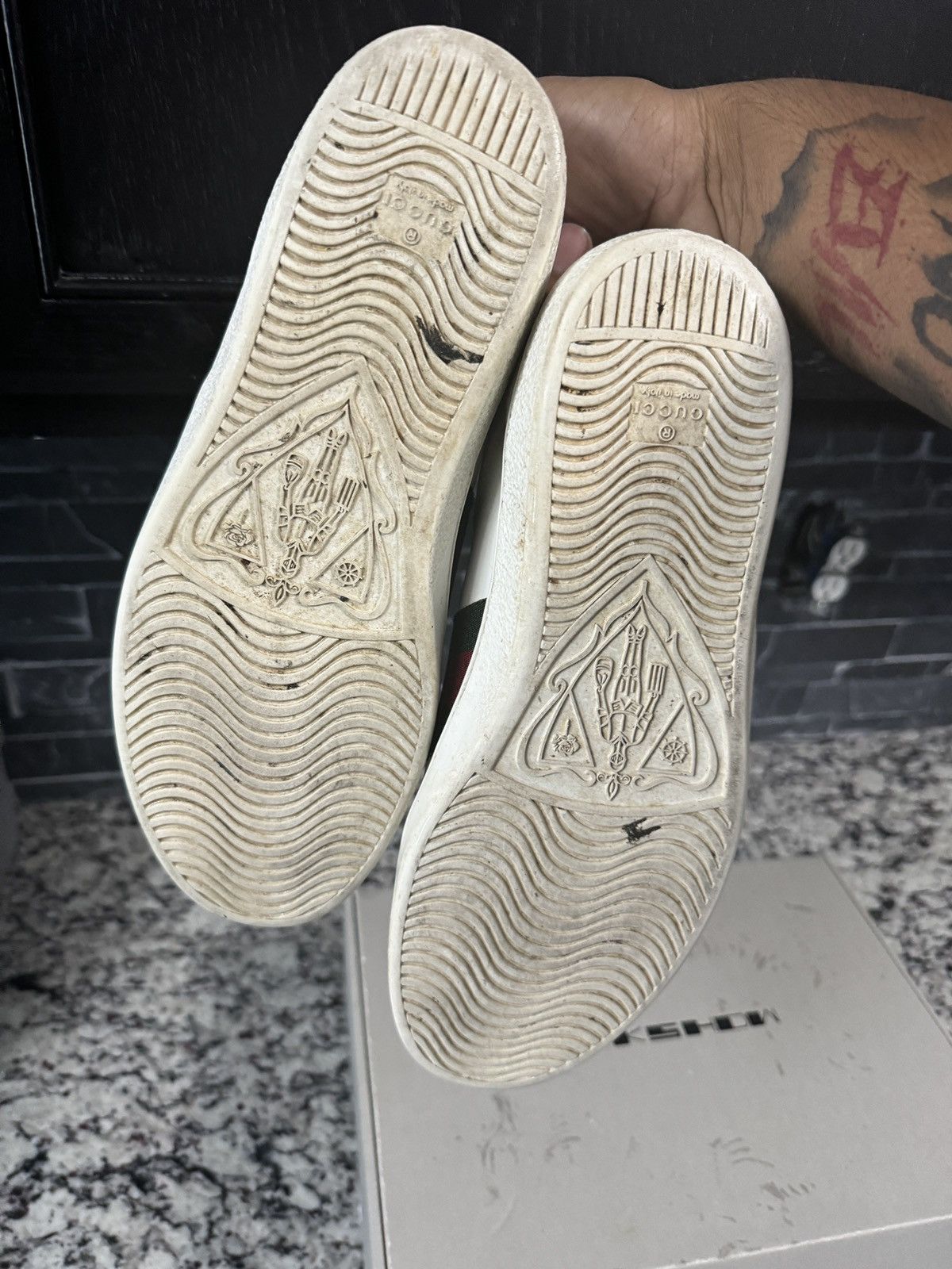 Gucci Gucci Ace Embroidered 'Snake’ size 11.5 Size US 11.5 / EU 44-45 - 7 Thumbnail