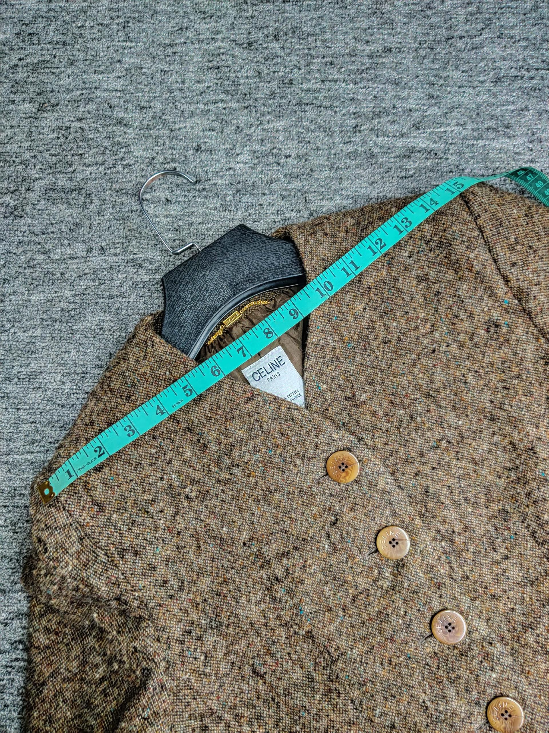 Celine Celine Paris Wool Tweed Coat Jacket Size S / US 4 / IT 40 - 15 Thumbnail