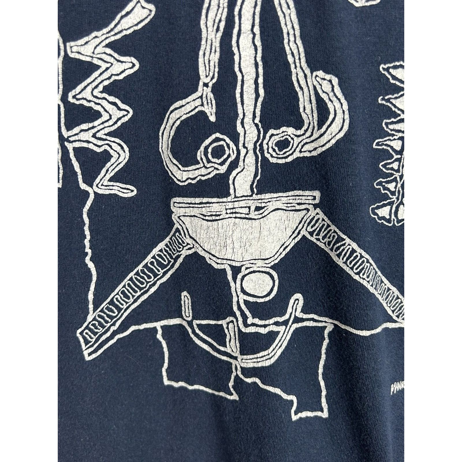 Vintage Vintage 1987 César Manrique Spanish Artist T-Shirt In Blue Size US XL / EU 56 / 4 - 3 Thumbnail