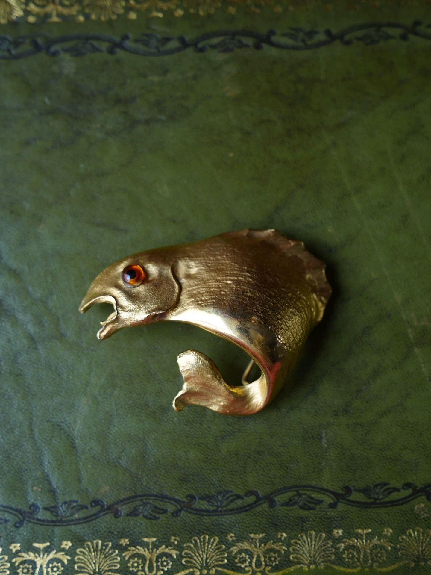 Other Christopher Ross Vintage 70s 24K Goldfish Belt Buckle Size ONE SIZE - 3 Thumbnail