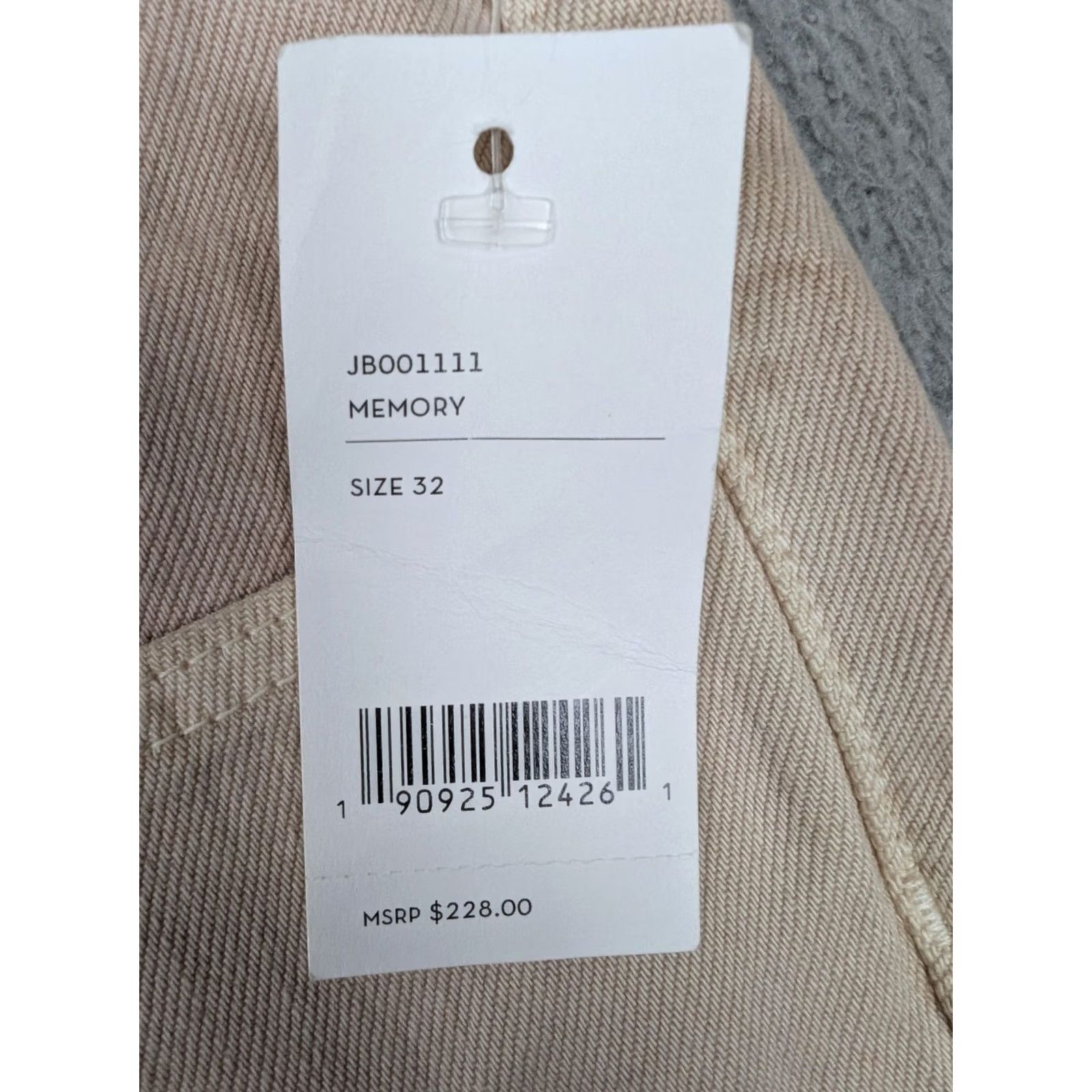 J Brand J Brand Wynne Jeans Mens 32 Beige Memory Button Fly 100% Cotton Straight Size US 32 / EU 48 - 3 Thumbnail