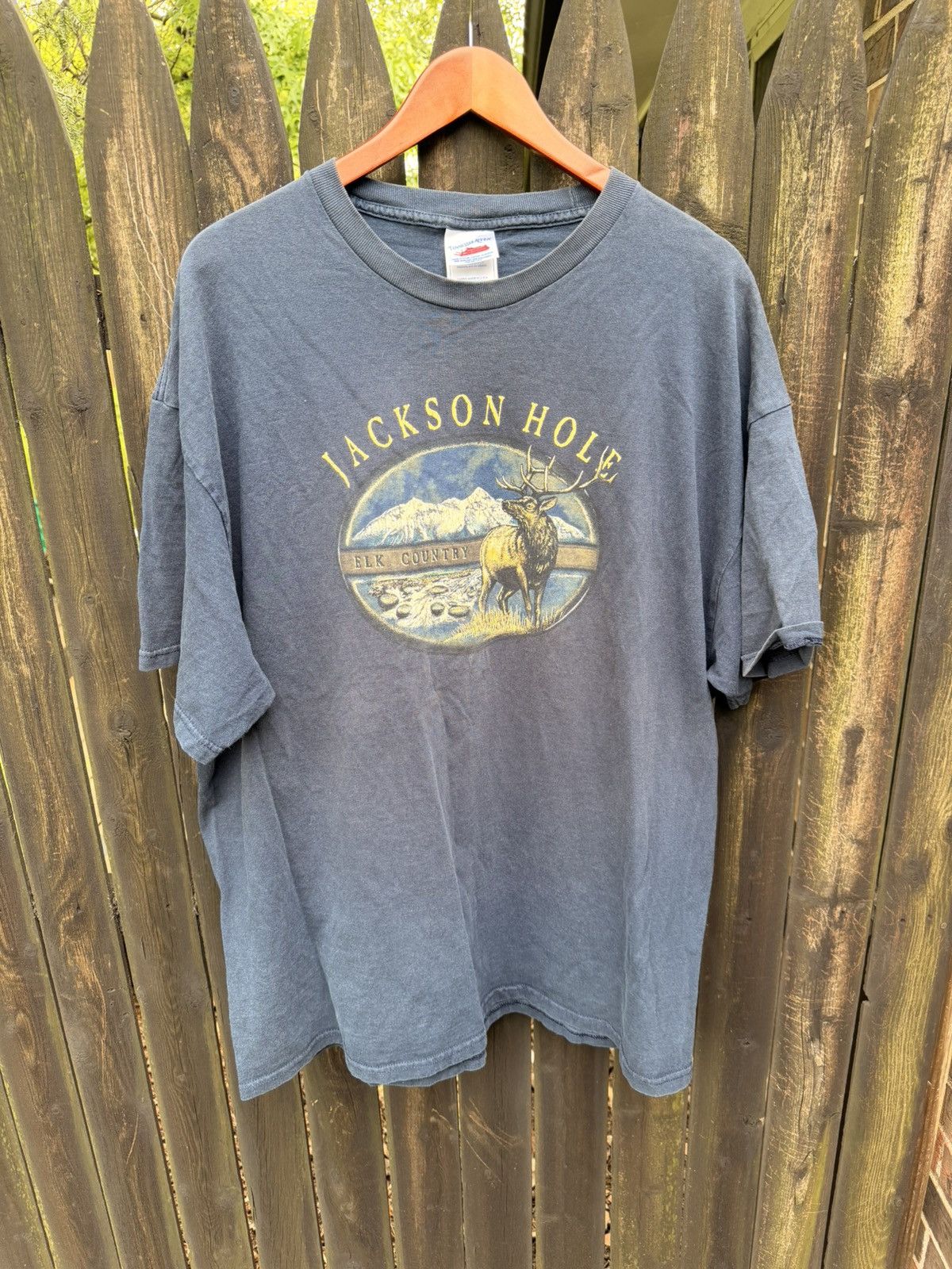 Vintage VTG Jackson Hole Elk Country tee Size 2XL Size US XXL / EU 58 / 5 - 1 Thumbnail