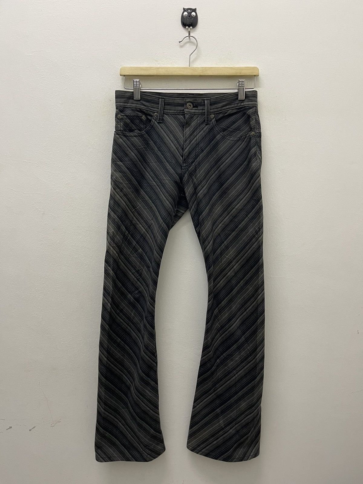 Morgan Homme Rare Vintage MORGAN HOMME Flare Striped Size US 28 / EU 44 - 1 Thumbnail