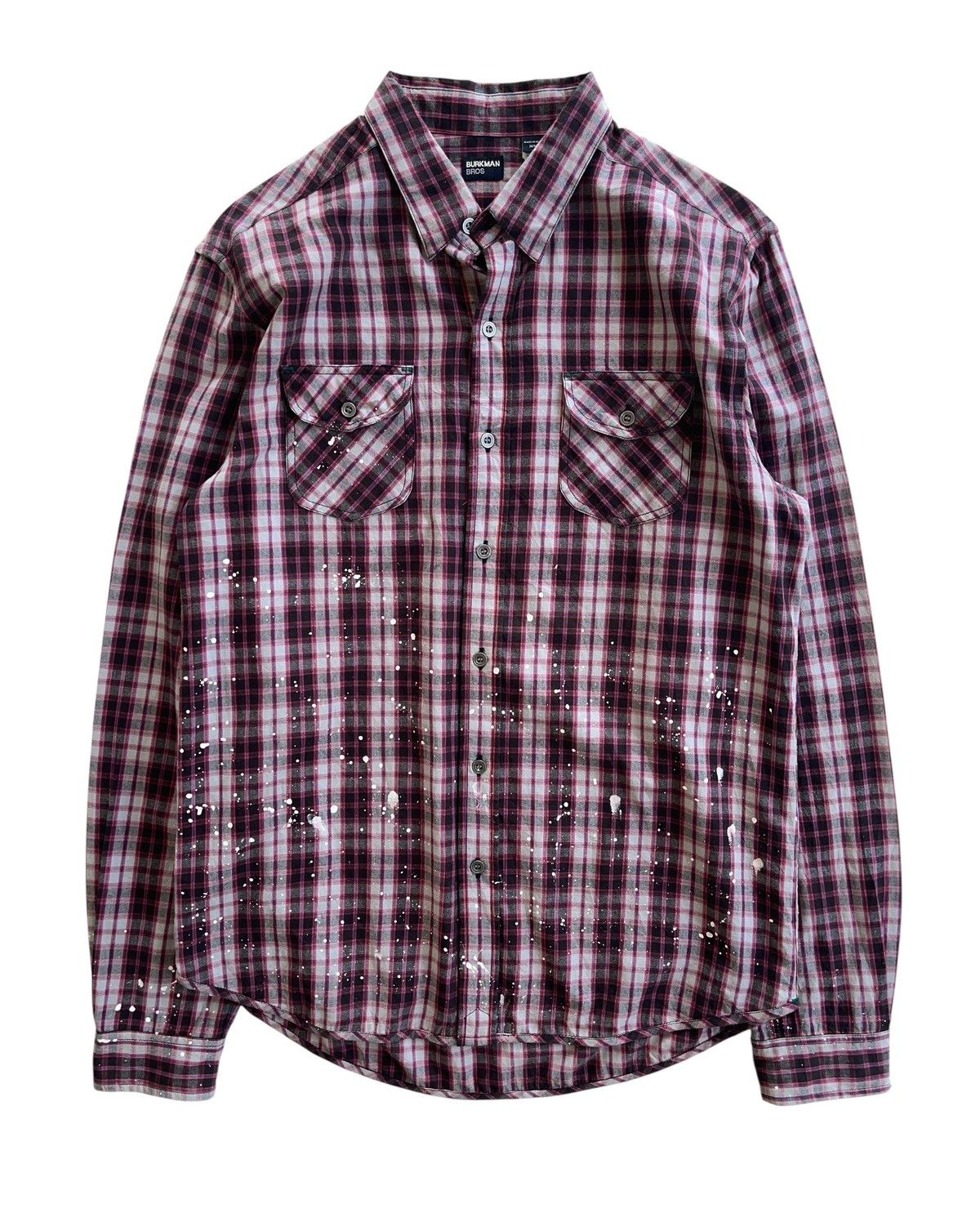 Burkman Bros Burkman Bros Paint Splatted Flannel Shirt Size US M / EU 48-50 / 2 - 1 Thumbnail