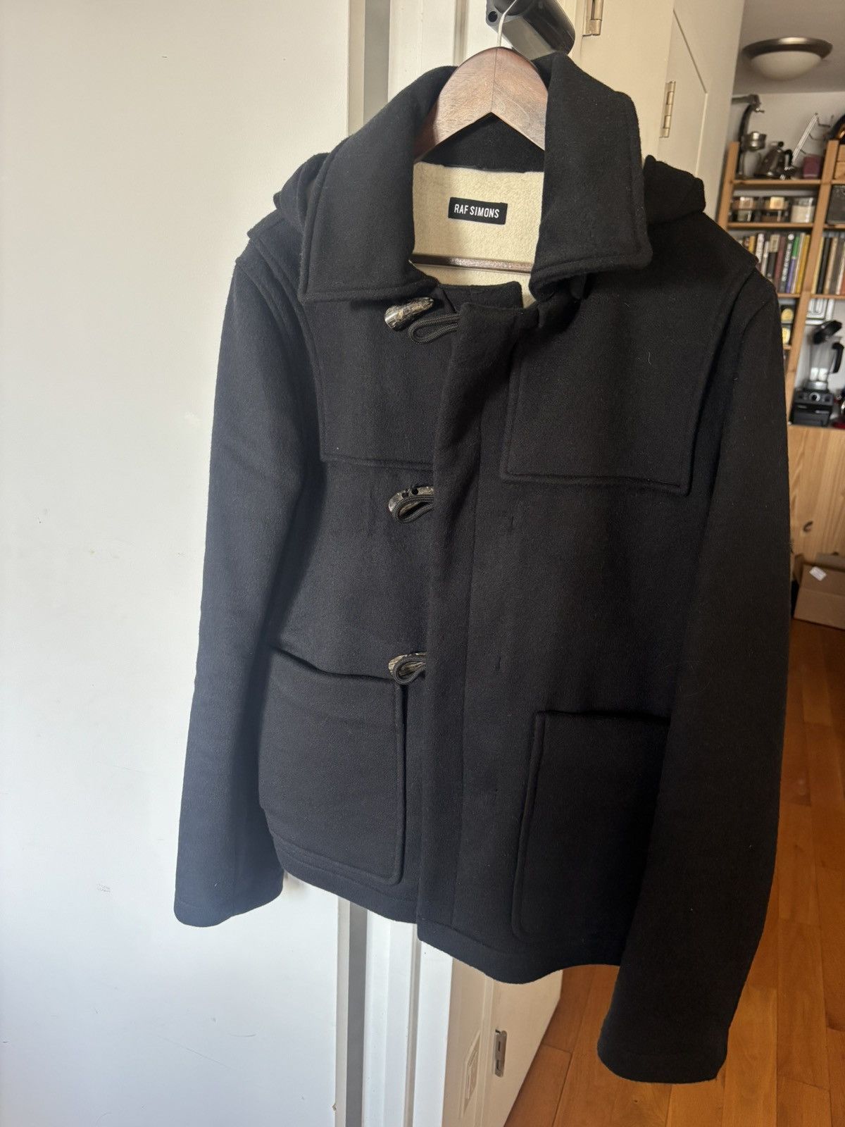Raf Simons Raf Simons wool coat with detachable hood Size US M / EU 48-50 / 2 - 1 Thumbnail