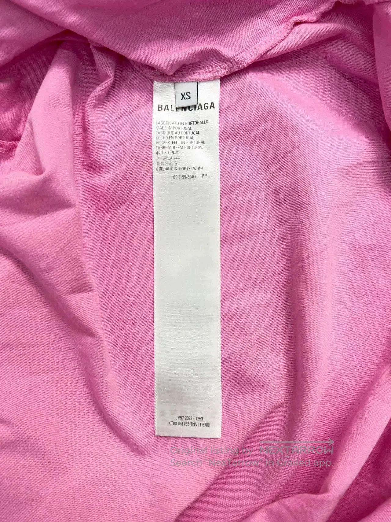 Balenciaga balenciaga pink short sleeve t-shirt xs. Size US XS / EU 42 / 0 - 8 Thumbnail
