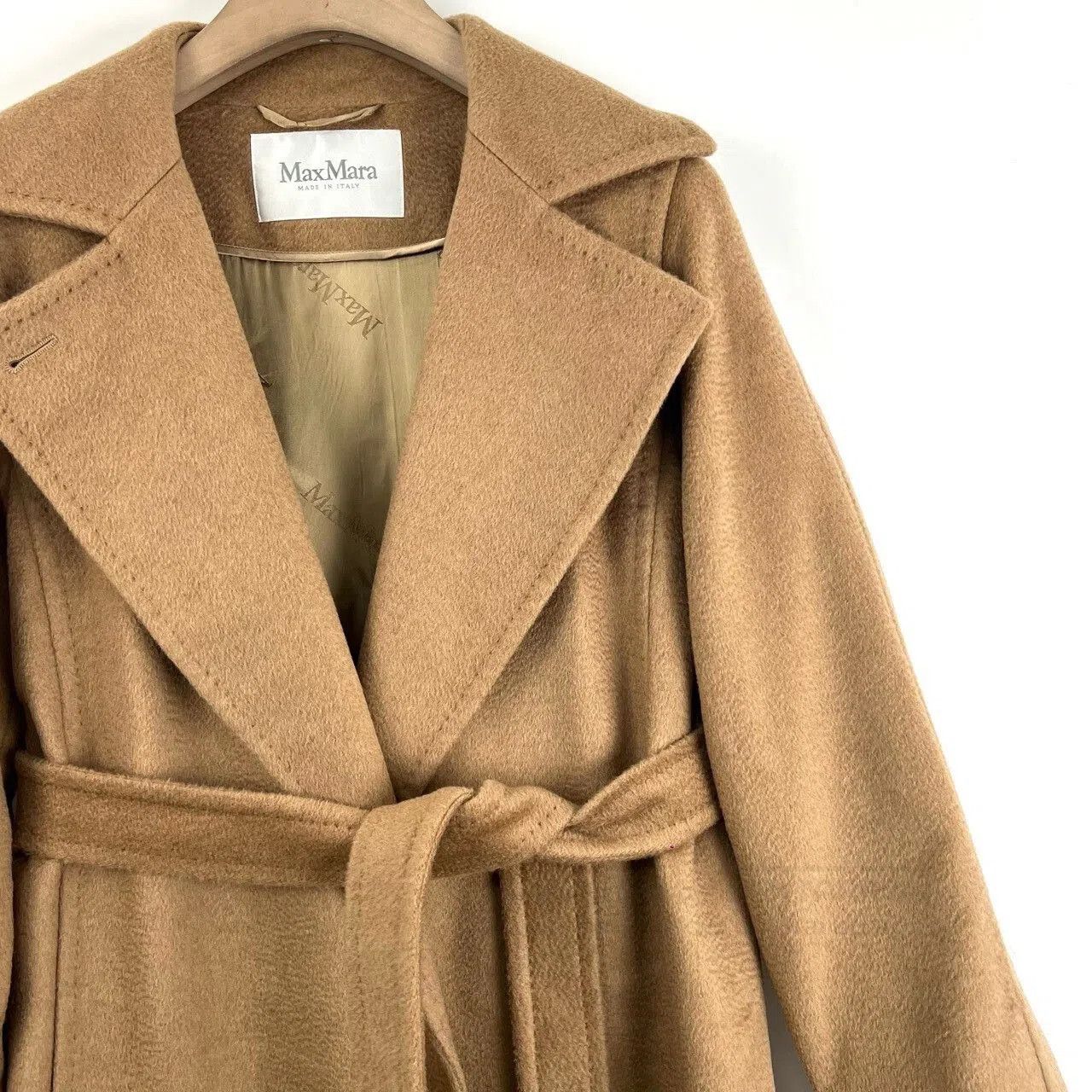 Max Mara Max Mara Manuela Camel Mid-Length Coat. Size XS / US 0-2 / IT 36-38 - 4 Thumbnail