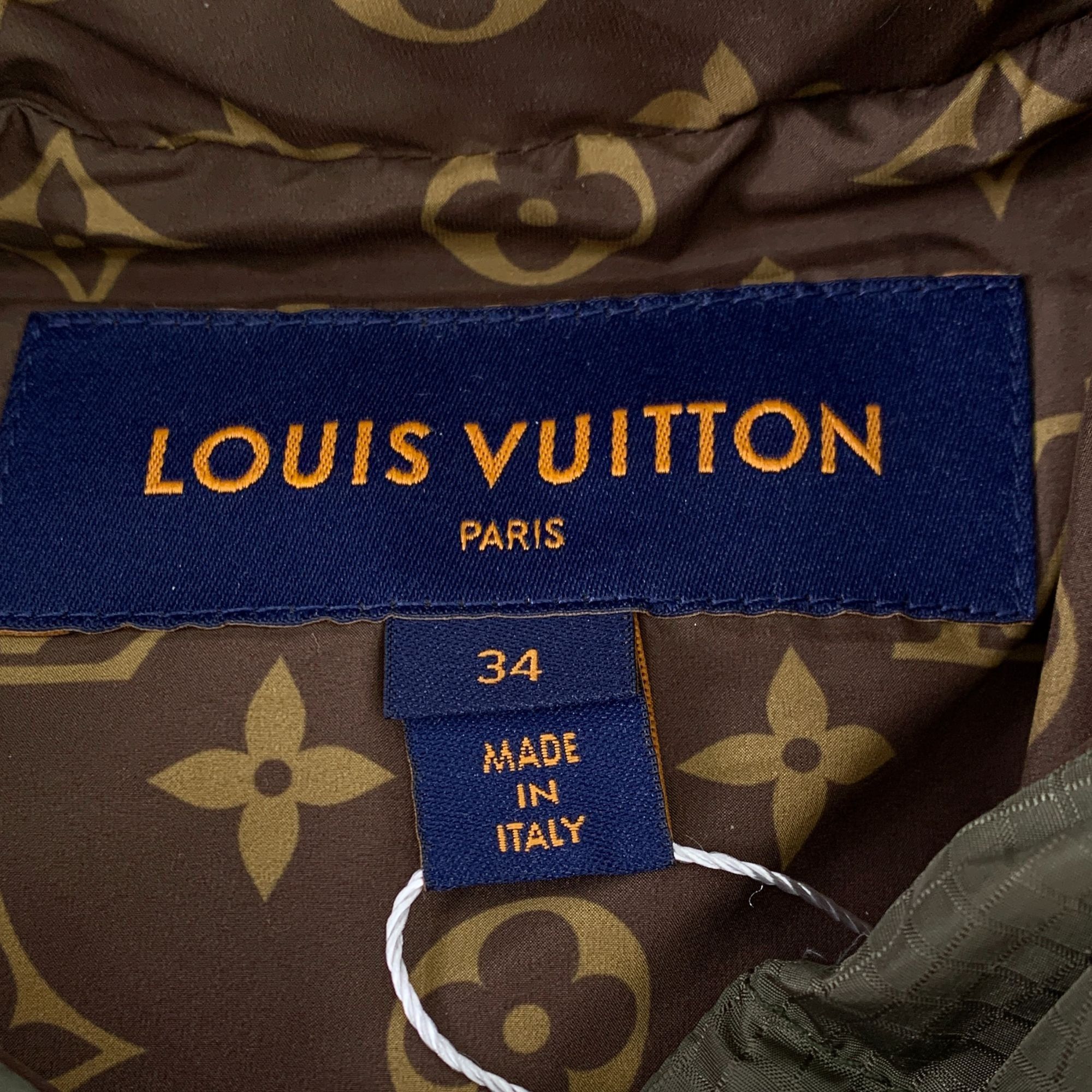 Louis Vuitton Louis Vuitton Green Puffer Jacket With Monogram Lining & Hoo Size XXS / US 00 / IT 34 - 8 Thumbnail