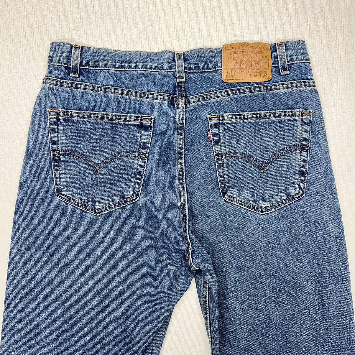 Levi's × Vintage VTG Levis Jeans 512 Blue Slim Taper Faded Washed Denim Size US 36 / EU 52 - 7 Thumbnail
