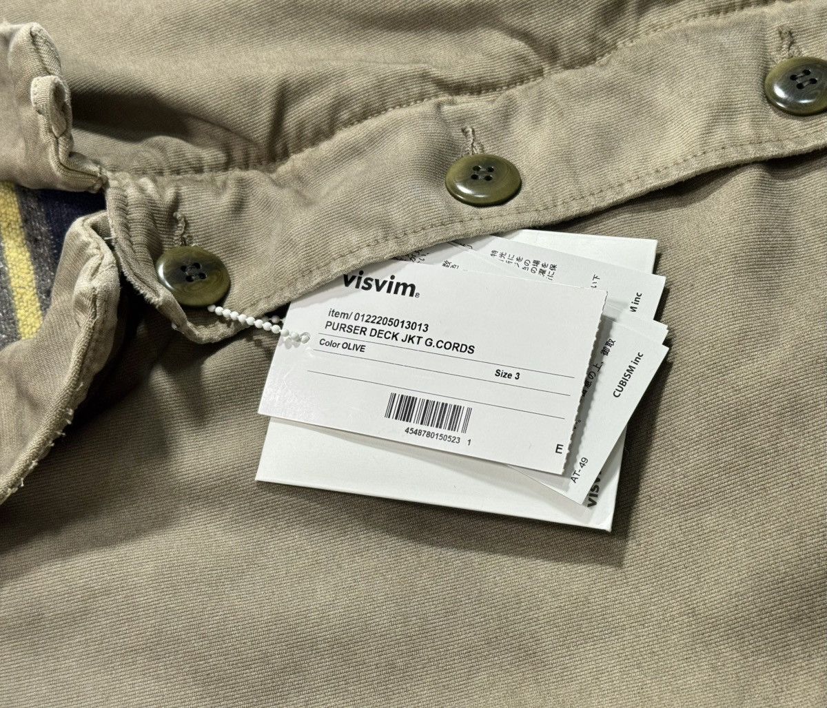 Visvim Visvim 22aw Purser Deck Jkt G.Cords，size3 Size US L / EU 52-54 / 3 - 4 Thumbnail