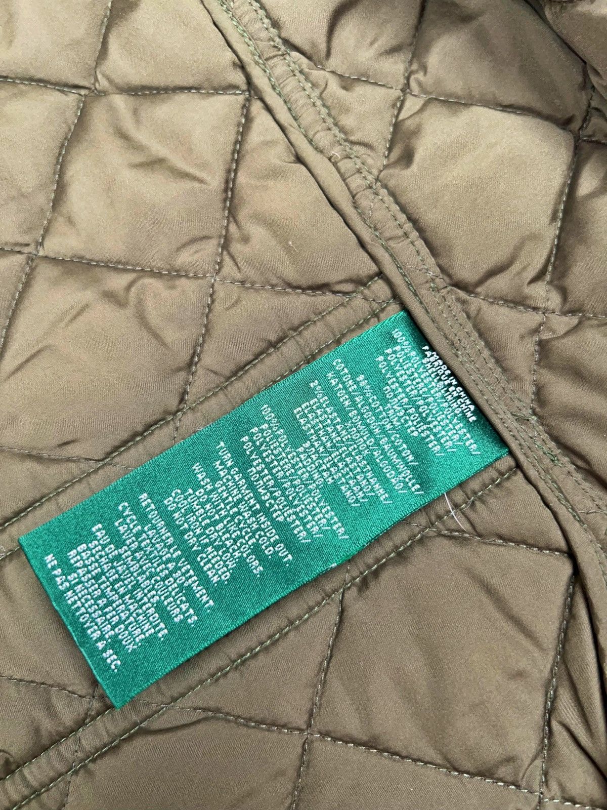 Lauren Ralph Lauren Ralph Lauren Quilted Khaki Olive Jacket Green Corduroy Neck Size XS / US 0-2 / IT 36-38 - 11 Thumbnail