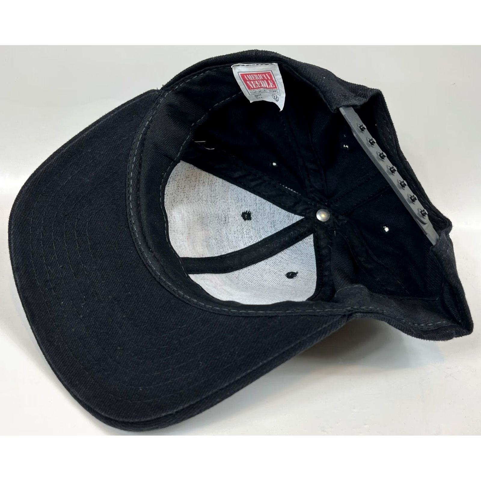 American Needle VINTAGE American Needle Chicago Bulls Snapback Hat Cap Mens One Size Black Adjustable 90s Sports Cap Size ONE SIZE - 7 Thumbnail