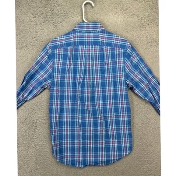 Vineyard Vines Vineyard Vines Button Down Shirt Adult XS Whale Blue Pink Tartan Plaid Slim Mens Size US XS / EU 42 / 0 - 2 Thumbnail