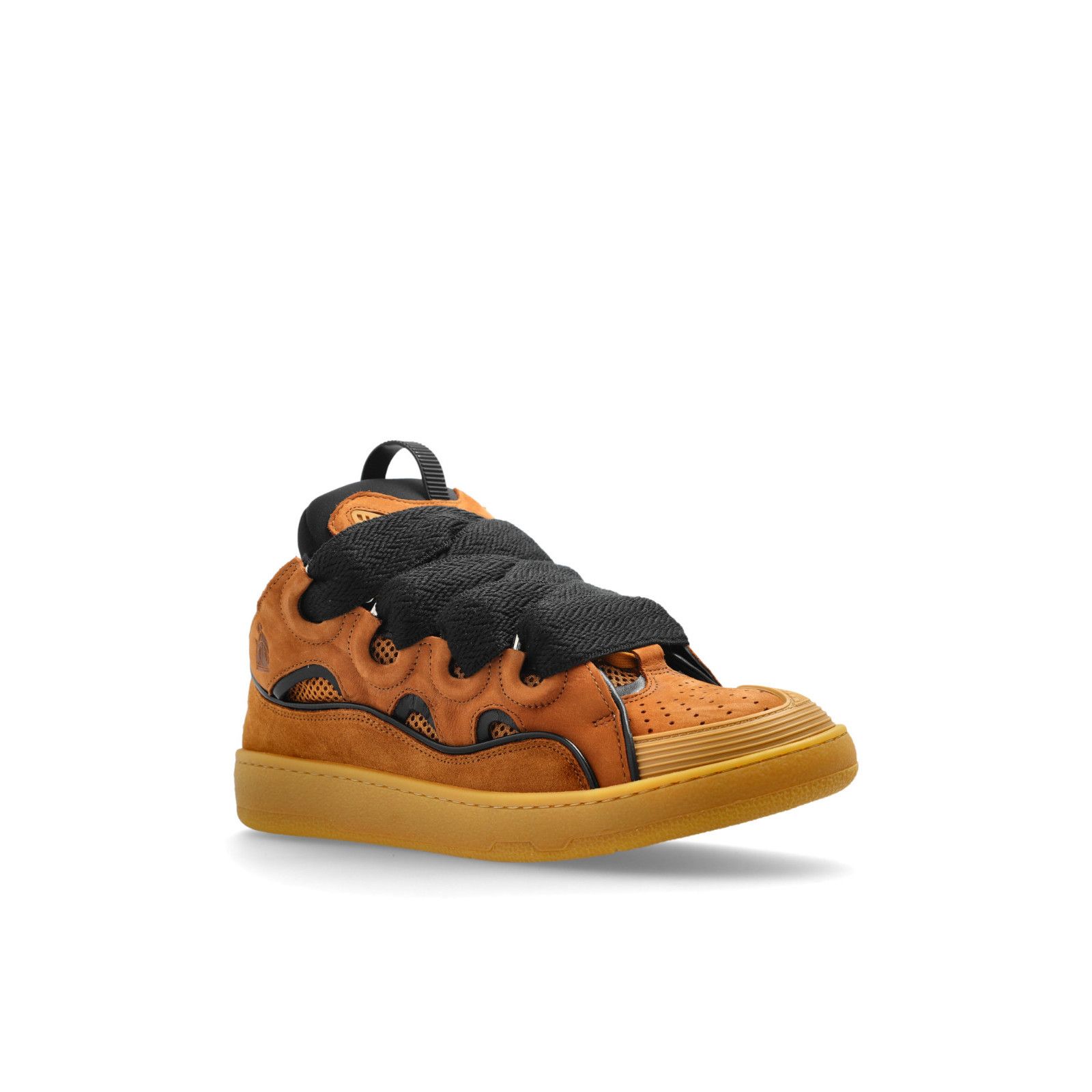 Lanvin LANVIN Oversized Curb Brown Suede Sneakers New & Authentic ( Size US 10 / EU 43 - 2 Thumbnail