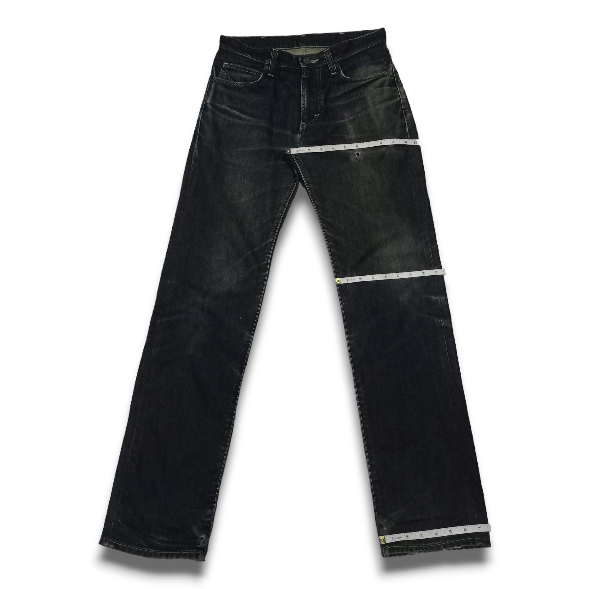 Wrangler Vintage Wrangler Mud Wash Indigo Ripped Style Jeans 29x33 Size US 29 - 12 Thumbnail