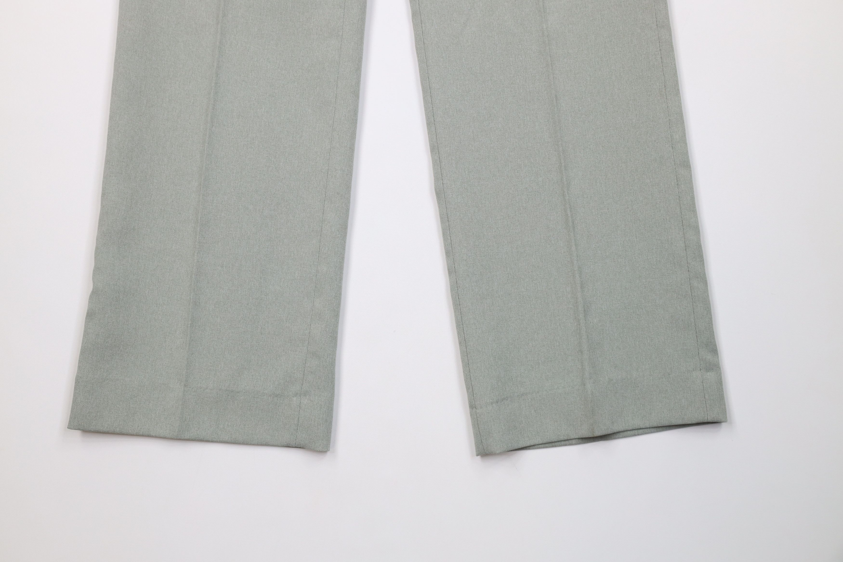 Vintage Vintage 70s Streetwear Wide Leg Chino Pants Light Green USA Size US 32 / EU 48 - 4 Thumbnail