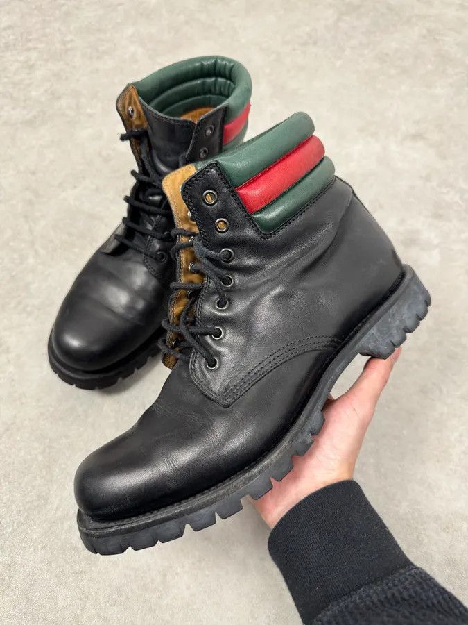 Gucci 2010s Gucci Italian Black Premium Leather Boots Size US 9 / EU 42 - 5 Thumbnail