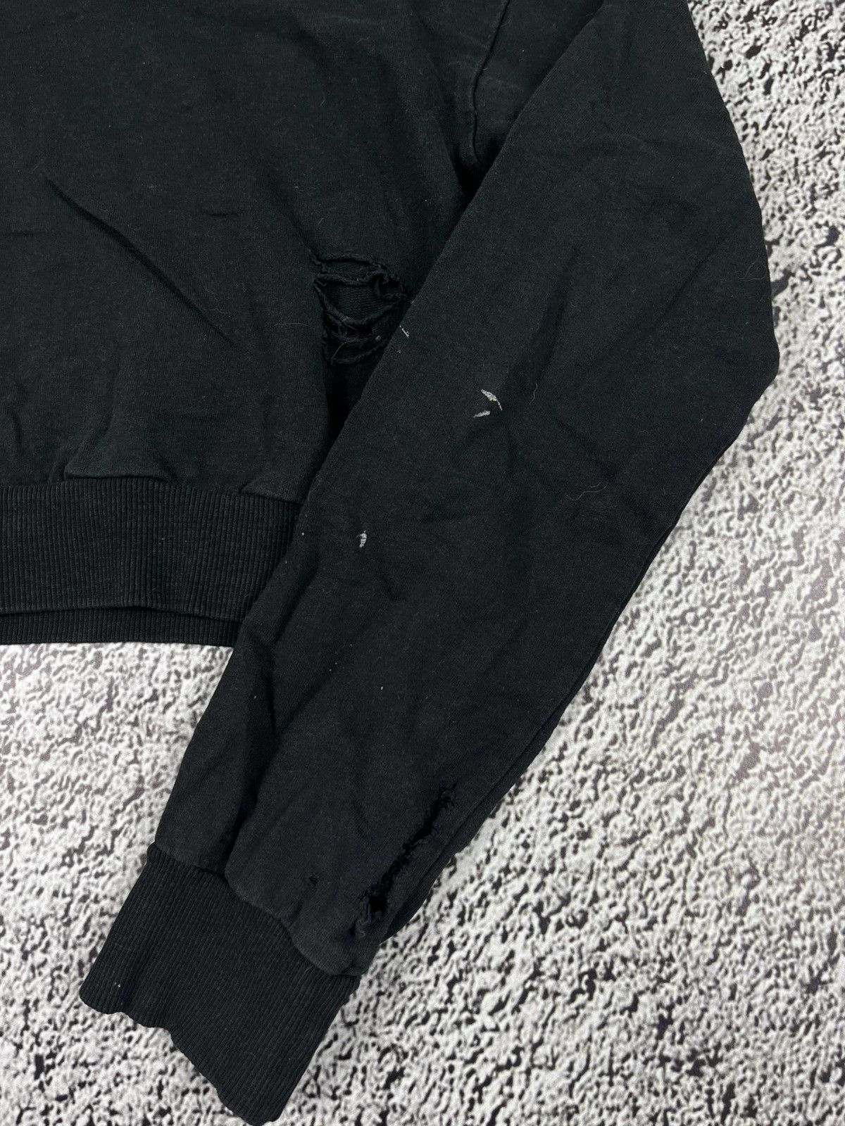 Vintage Vintage Y2K cropped ripped hoodie opium avantgarde style S Size S / US 4 / IT 40 - 4 Thumbnail